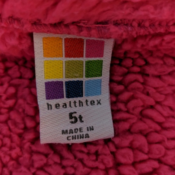 Girls Pink Fleece Style Jacket - Picture 5 of 8